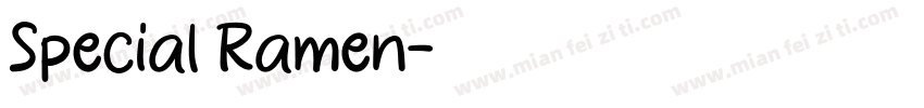 Special Ramen字体转换